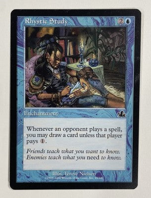 Rhystic Study Prophecy Near Mint NM MTG Magic The Gathering A-4