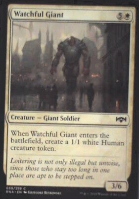 Watchful Giant - Ravnica Allegiance: #30, Magic: The Gathering Nm R110