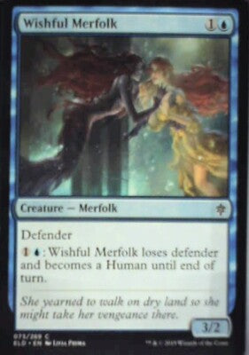 Wishful Merfolk - Throne of Eldraine: #73, Magic: The Gathering Nm R92