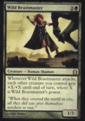 Wild Beastmaster - Return to Ravnica: #139, Magic: The Gathering Nm R46