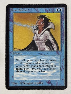 Drain Power Alpha HP Heavy Play MTG Magic The Gathering