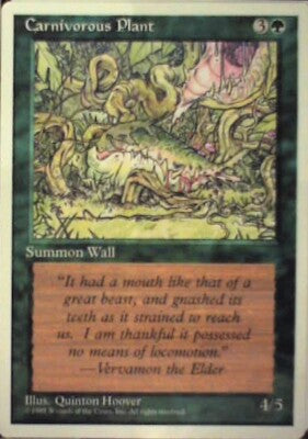 Carnivorous Plant - Fourth Edition: #235, Magic: The Gathering Nm R39