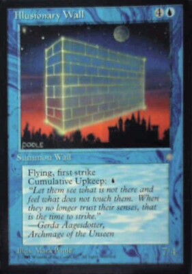 Illusionary Wall - Ice Age: #78, Magic: The Gathering Nm R191