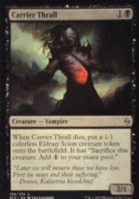 Carrier Thrall - Battle for Zendikar: #106, Magic: The Gathering Nm R71