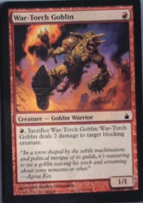 War-Torch Goblin - Ravnica: City of Guilds: #151, Magic: The Gathering Nm R85