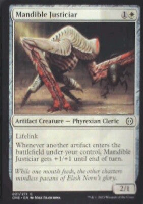 Mandible Justiciar - Phyrexia: All Will Be One: #21, MTG Nm R183