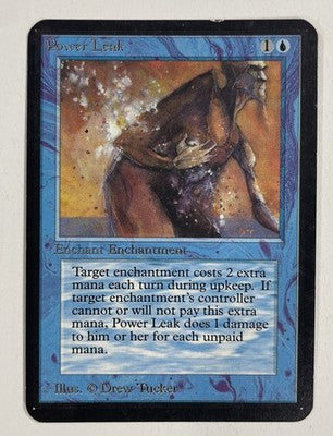 Power Leak Alpha LP Light Play MTG Magic The Gathering B