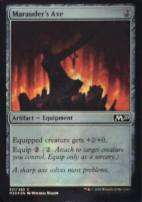 Marauder's Axe - Core Set 2020: #231, Magic: The Gathering - Foil Nm R248