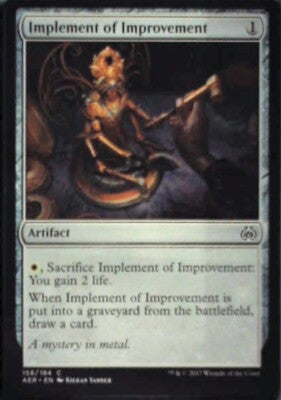 Implement of Improvement - Aether Revolt: #158, Magic: The Gathering Nm R117