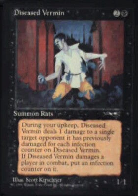 Diseased Vermin - Alliances: #46, Magic: The Gathering Nm R208