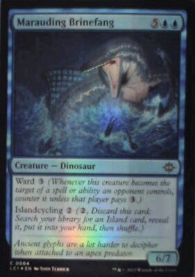 Marauding Brinefang - The Lost Caverns of Ixalan: #64 - Foil Nm R248
