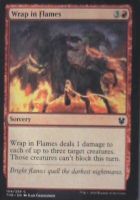 Wrap in Flames - Theros Beyond Death: #164, Magic: The Gathering Nm R203