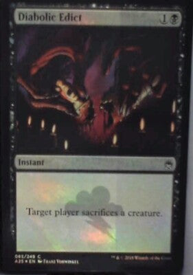 Diabolic Edict - Masters 25: #85, Magic: The Gathering - Foil Nm R247