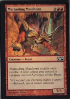 Marauding Maulhorn - Magic 2014 (M14): #145, Magic: The Gathering Nm R222