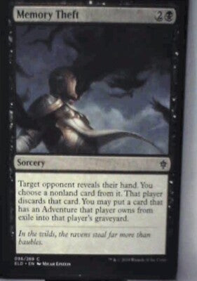 Memory Theft - Throne of Eldraine: #96, Magic: The Gathering Nm R92