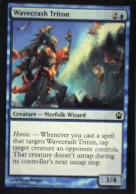 Wavecrash Triton - Theros: #74, Magic: The Gathering Nm R224