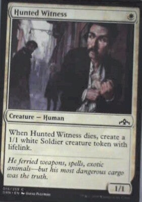 Hunted Witness - Guilds of Ravnica: #15, Magic: The Gathering Nm R92