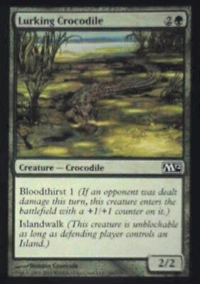 Lurking Crocodile - Magic 2012 (M12): #184, Magic: The Gathering Nm R208