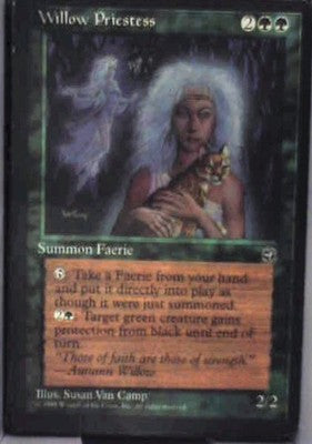 Willow Priestess - Homelands: #100, Magic: The Gathering Lp C334