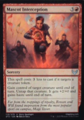 Mascot Interception - Strixhaven: School of Mages: #110, MTG Nm R86