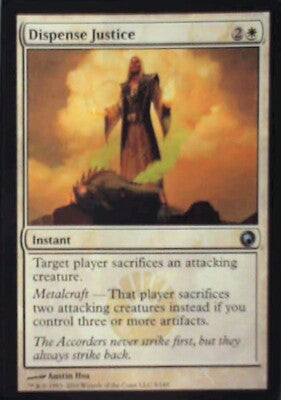 Dispense Justice - Scars of Mirrodin: #5, Magic: The Gathering Nm R185