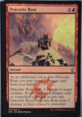 Draconic Roar - Dragons of Tarkir: #134, Magic: The Gathering Nm R235