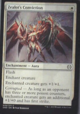 Zealot's Conviction - Phyrexia: All Will Be One: #39, MTG Nm R183