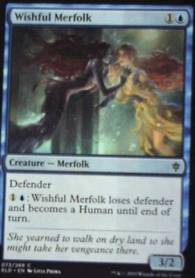 Wishful Merfolk - Throne of Eldraine: #73, Magic: The Gathering Nm R185