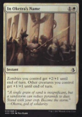 In Oketra's Name - Amonkhet: #19, Magic: The Gathering Nm R106