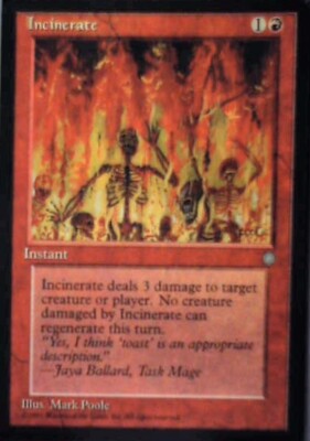 Incinerate - Ice Age: #194, Magic: The Gathering Nm R191