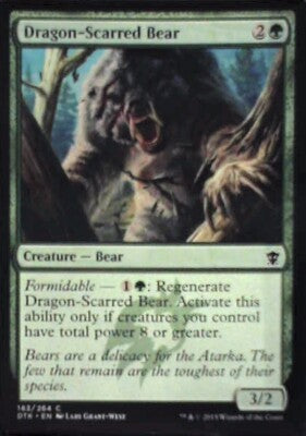Dragon-Scarred Bear - Dragons of Tarkir: #183, Magic: The Gathering Nm R130