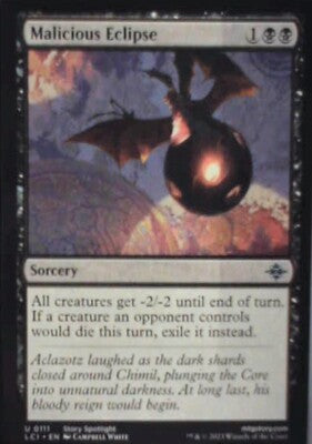 Malicious Eclipse - The Lost Caverns of Ixalan: #111, MTG Nm R183