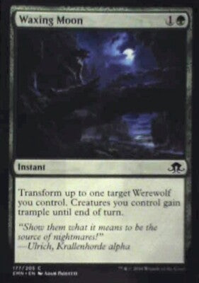 Waxing Moon - Eldritch Moon: #177, Magic: The Gathering Nm R205