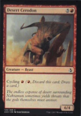 Desert Cerodon - Amonkhet: #128, Magic: The Gathering Nm R143