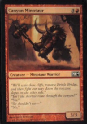 Canyon Minotaur - Magic 2010 (M10): #130, Magic: The Gathering Nm R221