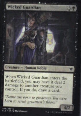 Wicked Guardian - Throne of Eldraine: #109, Magic: The Gathering Nm R129