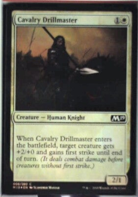Cavalry Drillmaster - Core Set 2019: #8, Magic: The Gathering Nm R108