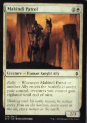 Makindi Patrol - Battle for Zendikar: #39, Magic: The Gathering Nm R240
