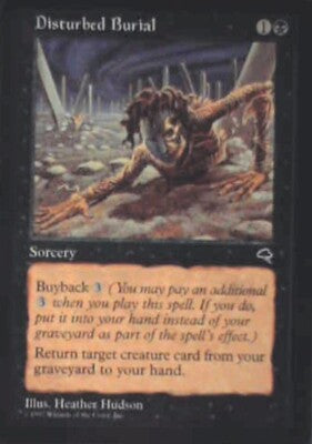 Disturbed Burial - Tempest: #129, Magic: The Gathering Nm R95