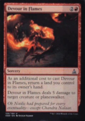 Devour in Flames - Oath of the Gatewatch: #106, Magic: The Gathering Nm R164