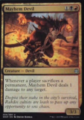 Mayhem Devil - War of the Spark: #204, Magic: The Gathering Lp R199