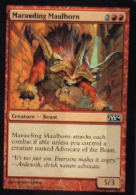 Marauding Maulhorn - Magic 2014 (M14): #145, Magic: The Gathering Nm R221