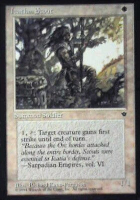 Icatian Scout (Ferguson) - Fallen Empires: #13a, Magic: The Gathering Nm R100