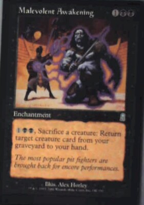 Malevolent Awakening - Odyssey: #147, Magic: The Gathering Nm R155