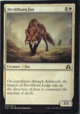 Devilthorn Fox - Shadows over Innistrad: #14, Magic: The Gathering Nm R86