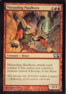 Marauding Maulhorn - Magic 2014 (M14): #145, Magic: The Gathering Nm C338