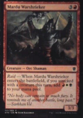 Mardu Warshrieker - Khans of Tarkir: #117, Magic: The Gathering Nm R202