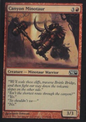Canyon Minotaur - Magic 2010 (M10): #130, Magic: The Gathering Nm R174