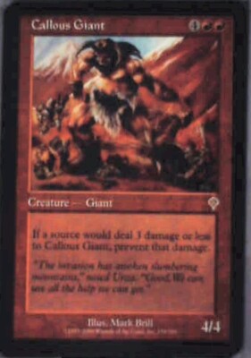 Callous Giant - Invasion: #139, Magic: The Gathering Nm R162