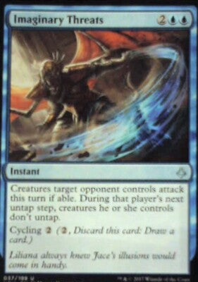 Imaginary Threats - Hour of Devastation: #37, Magic: The Gathering Nm R120